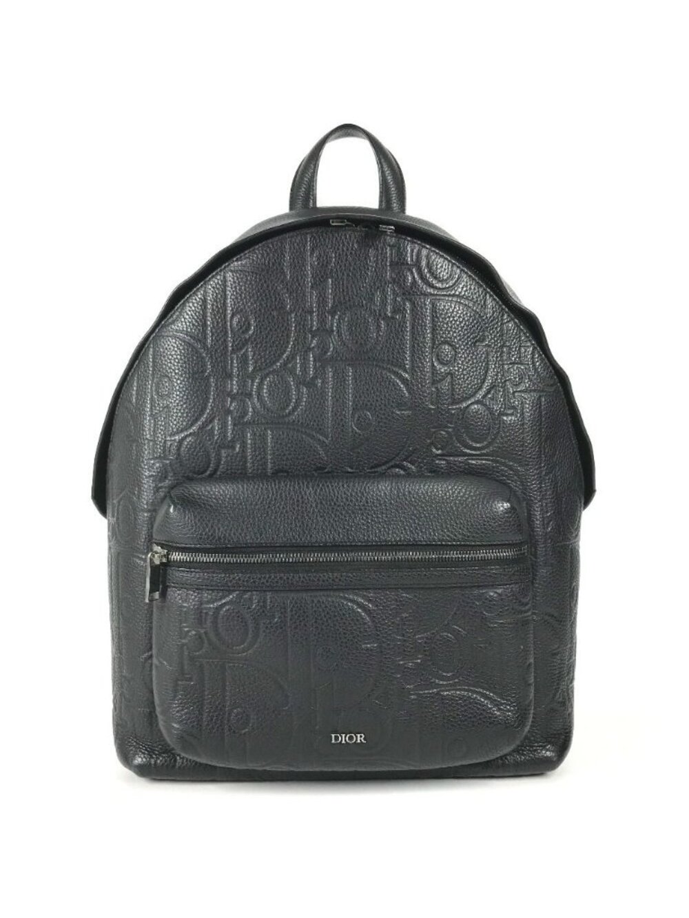 Dior Backpack Rider Zip Leather Black